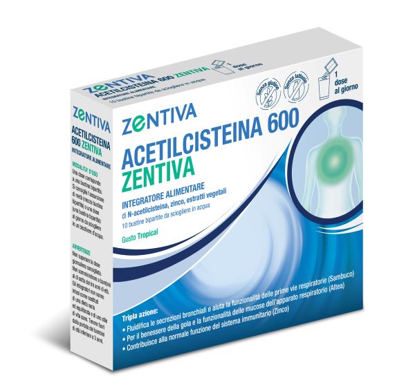 Acetilcisteina 600 Zent 10bust