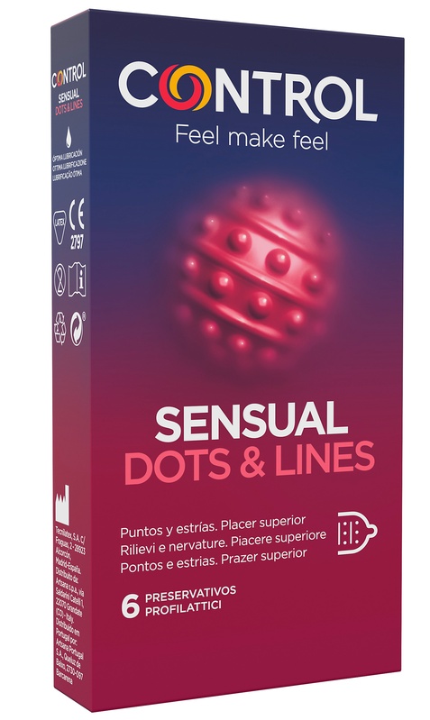 Control Sensual Dots&lines 6pz