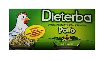 Dieterba Omog Pollo 3pz 80g