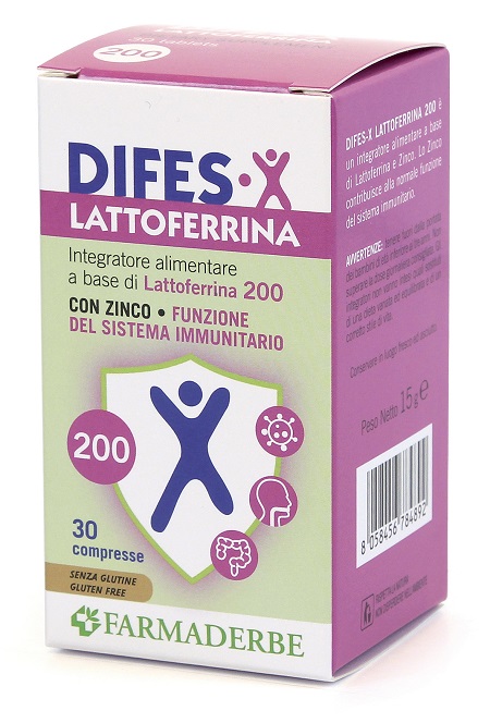 Difes X Lattoferrina 200 30cpr