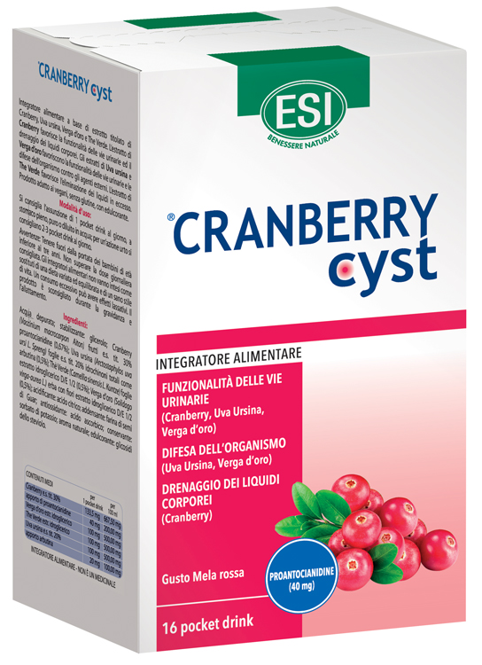 Esi Cranberry Cyst 16pock Drin