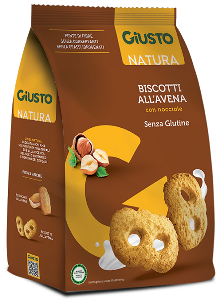 Giusto S/g Biscotti Avena Nocc