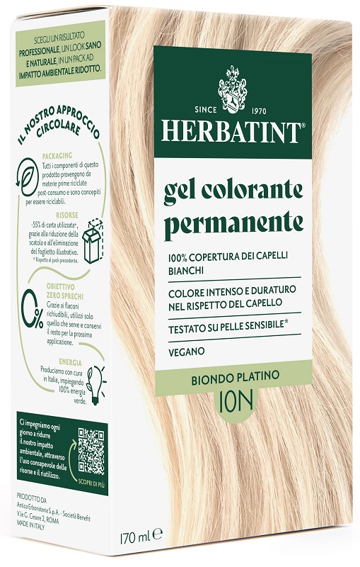 Herbatint 10n Biondo Plat170ml