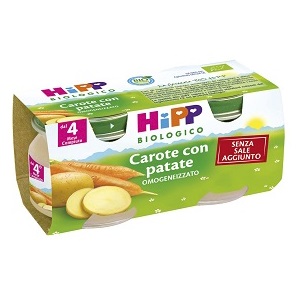 Hipp Bio Omog Carote/pat 2x80g