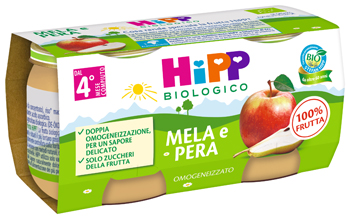 Hipp Omog Mela/pera 2x80g