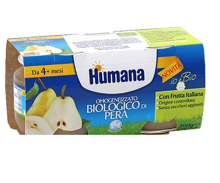 Humana Omog Pera Bio 2x100g