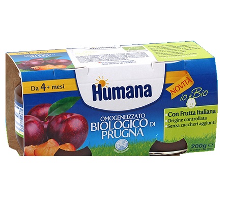 Humana Omog Prugna Bio 2x100g