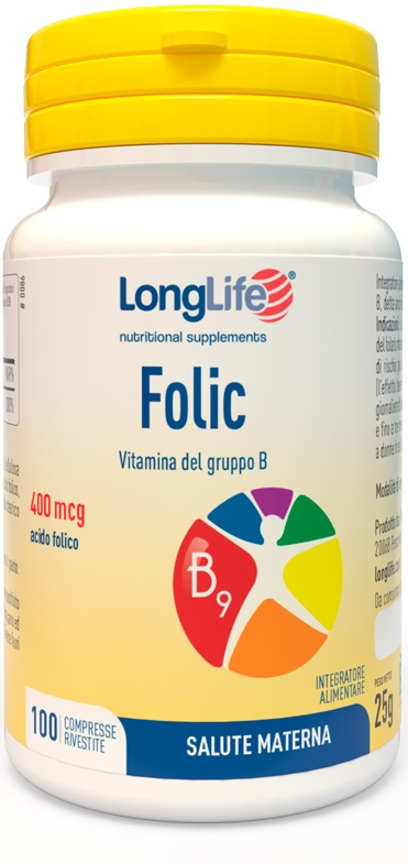 Longlife Folic 400mcg 100cpr