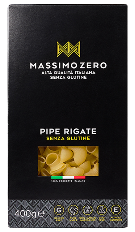 Massimo Zero Pipe Rigate 400g