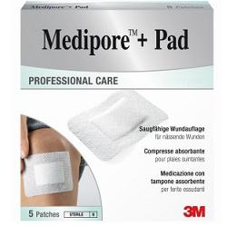 Medipore+pad Med 5×7,2cm 5pz