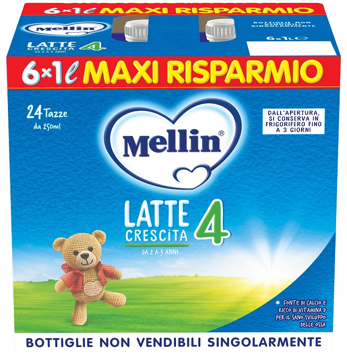 Mellin 4 Latte 6x1000ml