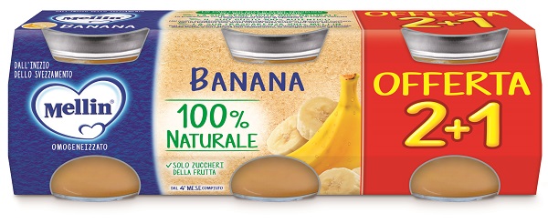 Mellin Omog Banana 3pz 100g