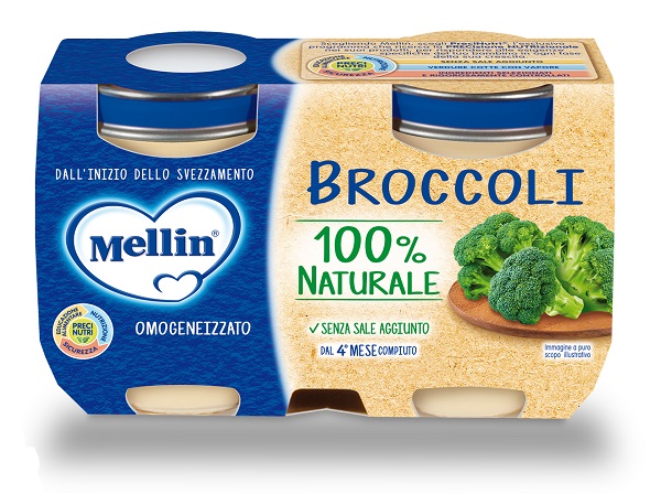 Mellin Omog Broccoli 2x125g