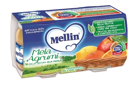 Mellin Omog Mela Agrumi 2x100g