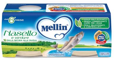 Mellin Omog Nasello 2x80g