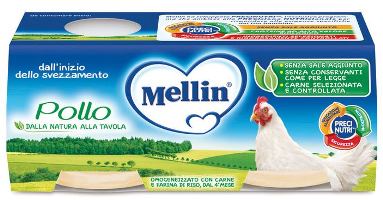 Mellin Omog Pollo 2x80g