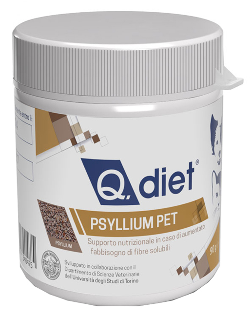 Q Diet Psyllium Pet Polvere90g