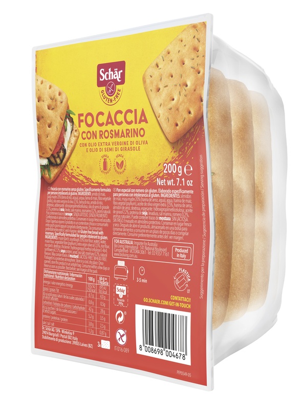 Schar Focaccia C/rosmarino200g